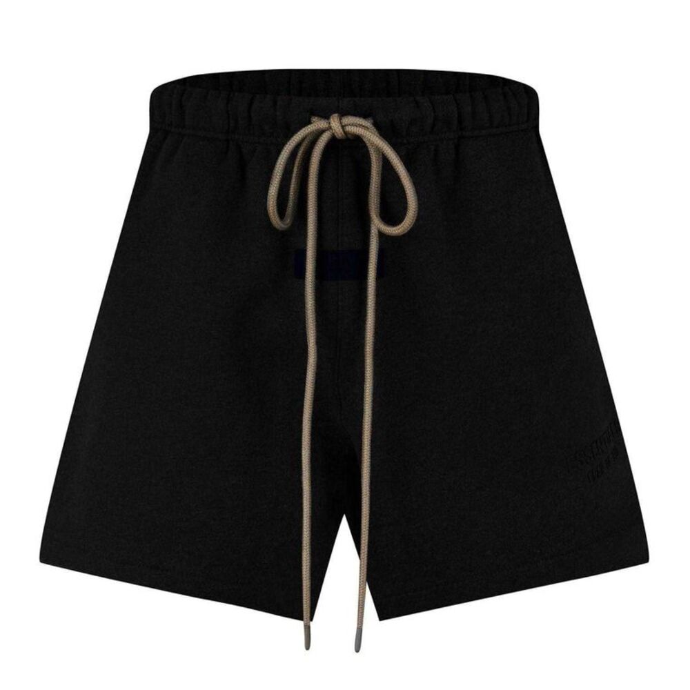 Essentials Mens Fleece Sweat Shorts / Black